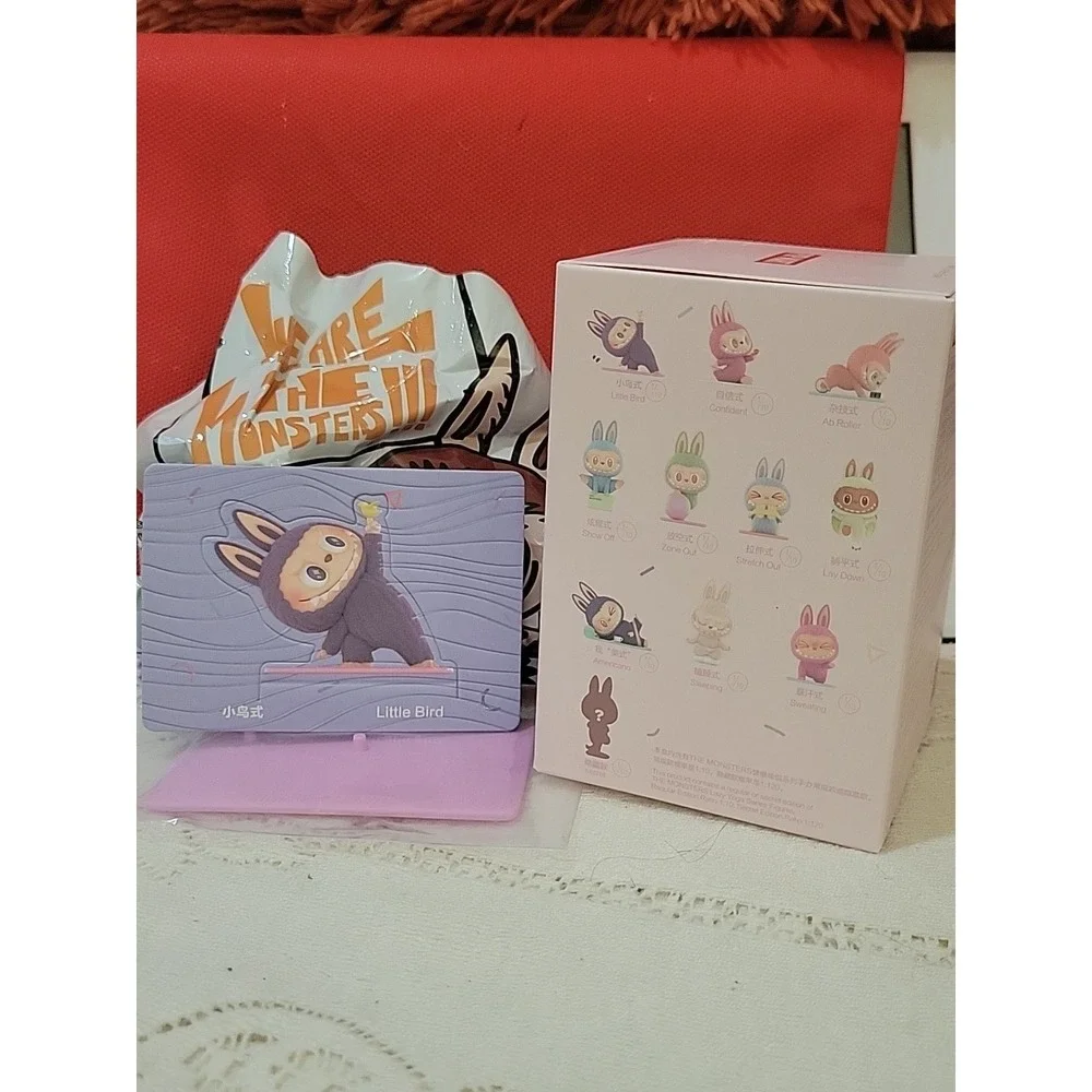 Auth POP MART Labubu The Monsters Lazy Yoga Series Figure - LITTLE BIRD (Sealed)